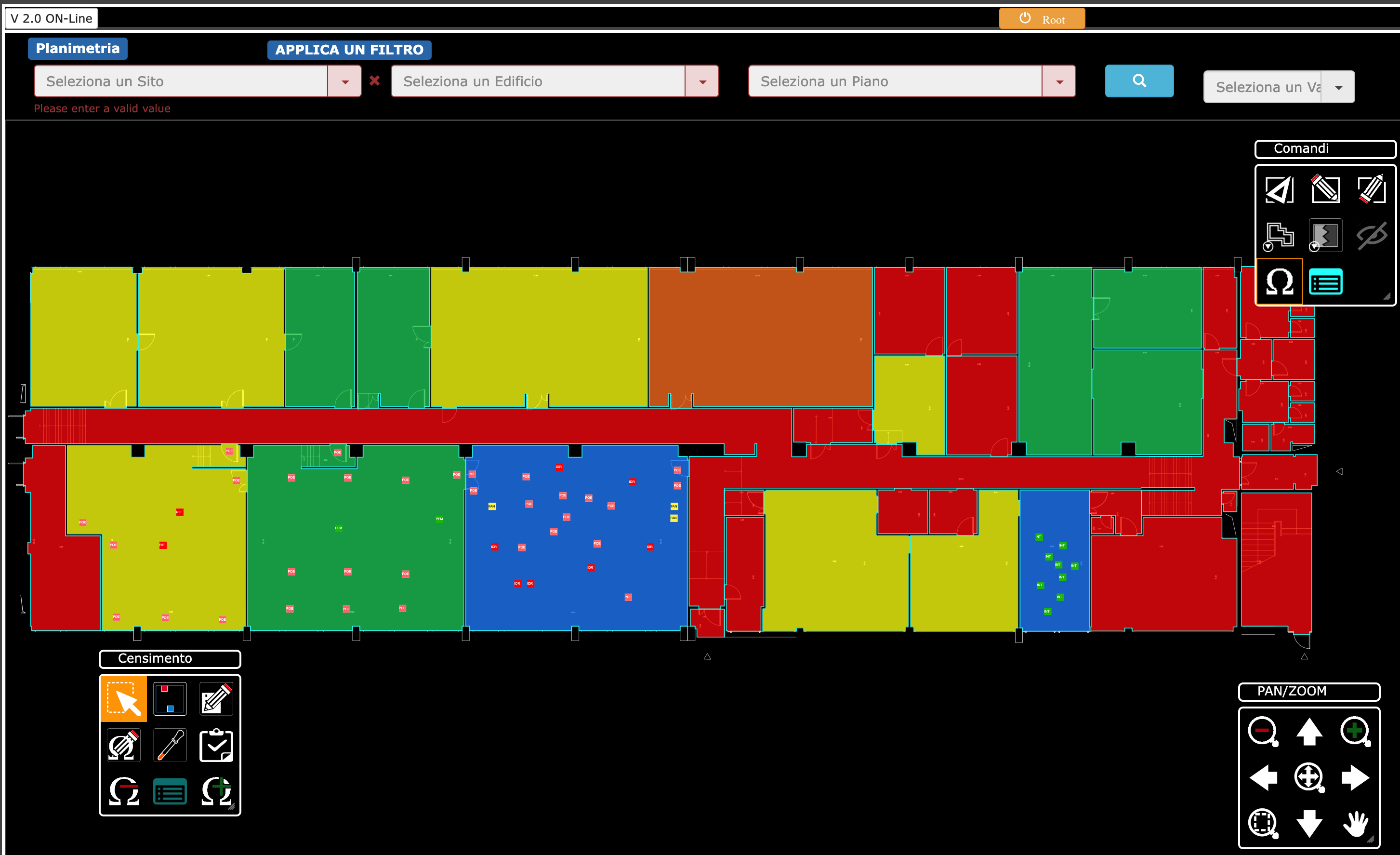 Analisi censimento asset su piano di grande infrastruttura